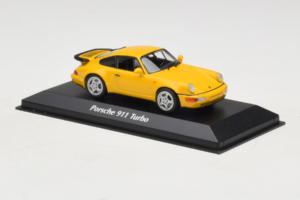 Porsche 911 964 Turbo Gul MaxiChamps 1:43 940069104 Metal — billede 3 af 4