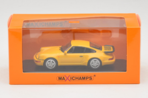 Porsche 911 964 Turbo Gul MaxiChamps 1:43 940069104 Metal — billede 4 af 4