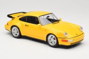 Porsche 911 964 Turbo Gul Minichamps 1:18 155069100 Metal — billede 4 af 6