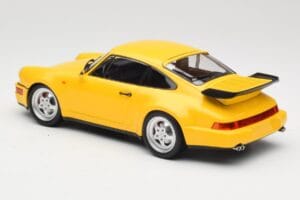 Porsche 911 964 Turbo Gul Minichamps 1:18 155069100 Metal — billede 5 af 6