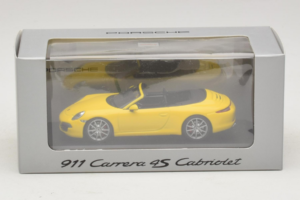 Porsche 911 991 Carrera 4S Cabriolet Gul Minichamps 1:43 WAP0201120C Metal — billede 5 af 5