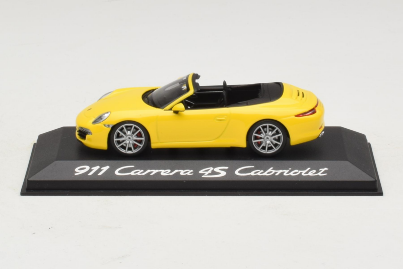 Porsche 911 991 Carrera 4S Cabriolet Gul Minichamps 1:43 WAP0201120C Metal