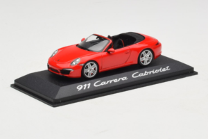 Porsche 911 991 Carrera Cabriolet Rød Minichamps 1:43 WAP0200120C Metal — billede 2 af 4