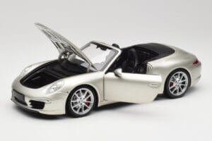 Porsche 911 991 Carrera S Cabriolet GT Sølv Metallic Minichamps 1:18 100061030 Metal — billede 2 af 8
