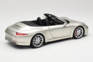 Porsche 911 991 Carrera S Cabriolet GT Sølv Metallic Minichamps 1:18 100061030 Metal — billede 3 af 8