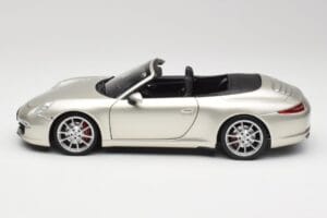 Porsche 911 991 Carrera S Cabriolet GT Sølv Metallic Minichamps 1:18 100061030 Metal — billede 4 af 8