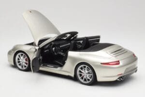 Porsche 911 991 Carrera S Cabriolet GT Sølv Metallic Minichamps 1:18 100061030 Metal — billede 5 af 8