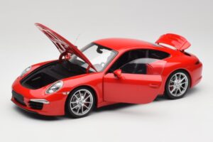 Porsche 911 991 Carrera S Guards Rød Minichamps 1:18 100061020 Metal — billede 2 af 8
