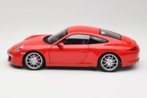 Porsche 911 991 Carrera S Guards Rød Minichamps 1:18 100061020 Metal — billede 4 af 8