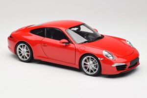 Porsche 911 991 Carrera S Guards Rød Minichamps 1:18 100061020 Metal — billede 6 af 8