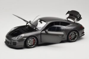 Porsche 911 991 GT3 Grey Metallic Minichamps 1:18 110062720 Metal — billede 2 af 8
