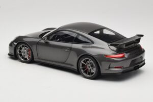 Porsche 911 991 GT3 Grey Metallic Minichamps 1:18 110062720 Metal — billede 7 af 8