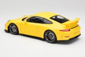 Porsche 911 991 GT3 Racing Gul & Sølvfælge Minichamps 1:18 110062722 Metal — billede 7 af 8