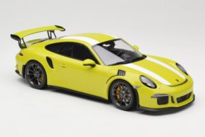 Porsche 911 991.1 GT3 RS Lizard Green & Stripes Minichamps 1:18 155066224 Metal — billede 4 af 6