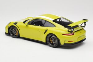 Porsche 911 991.1 GT3 RS Lizard Green & Stripes Minichamps 1:18 155066224 Metal — billede 5 af 6