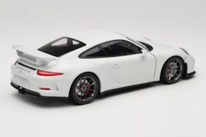 Porsche 911 991 GT3 Hvid Med Sølvfælge Minichamps 1:18 113062721 Metal — billede 3 af 8