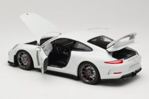 Porsche 911 991 GT3 Hvid Med Sølvfælge Minichamps 1:18 113062721 Metal — billede 5 af 8