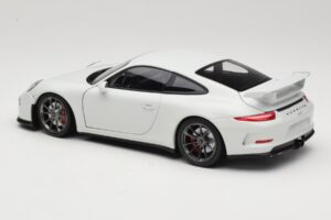 Porsche 911 991 GT3 Hvid Med Sølvfælge Minichamps 1:18 113062721 Metal — billede 7 af 8