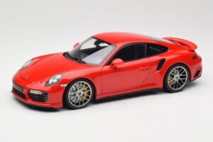 Porsche 911 991 Turbo S Guards Red Minichamps 1:18 110067122 Metal