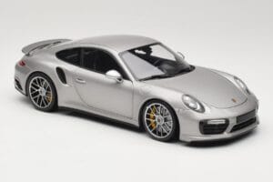Porsche 911 991 Turbo S Sølv Minichamps 1:18 113067126 Metal — billede 6 af 8