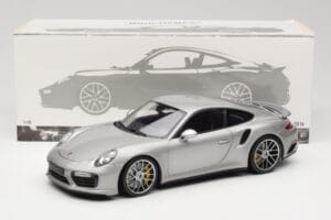 Porsche 911 991 Turbo S Sølv Minichamps 1:18 113067126 Metal — billede 8 af 8