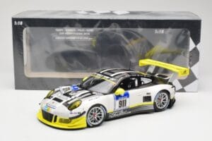 Porsche 911 991.1 GT3 R #911 Manthey Racing N. Tandy / E. Bamber 24h Nurburgring 2016 Minichamps 1:18 155166911 Metal — billede 6 af 6