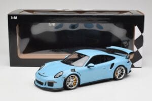 Porsche 911 991.1 GT3 RS Blå Matte Fælge Minichamps 1:18 153066235 Metal — billede 6 af 6