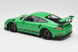 Porsche 911 991.1 GT3 RS Grøn Sorte Fælge Minichamps 1:18 153066228 Metal — billede 5 af 6