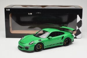 Porsche 911 991.1 GT3 RS Grøn Sorte Fælge Minichamps 1:18 153066228 Metal — billede 6 af 6