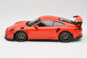 Porsche 911 991.1 GT3 RS Lava Orange Minichamps 1:18 155066220 Metal — billede 3 af 6