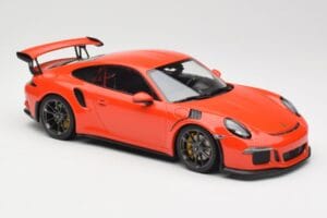 Porsche 911 991.1 GT3 RS Lava Orange Minichamps 1:18 155066220 Metal — billede 4 af 6