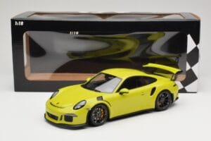 Porsche 911 991.1 GT3 RS Lysegrøn Minichamps 1:18 155066222 Metal — billede 6 af 6