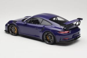 Porsche 911 991.1 GT3 RS Ultraviolet Minichamps 1:18 155066221 Metal — billede 5 af 6