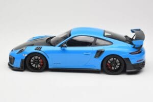 Porsche 911 991.2 GT2 RS Blå med Sorte Fælge Minichamps 1:18 155068308 Metal — billede 3 af 6