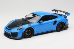 Porsche 911 991.2 GT2 RS Blå med Sorte Fælge Minichamps 1:18 155068308 Metal