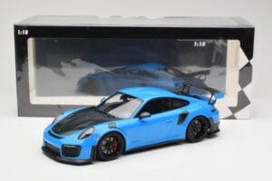 Porsche 911 991.2 GT2 RS Blå med Sorte Fælge Minichamps 1:18 155068308 Metal — billede 6 af 6