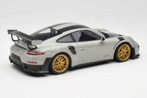 Porsche 911 991.2 GT2 RS Chalk Weissach Package Gyldne Fælge Minichamps 1:18 155068304 Metal — billede 2 af 6