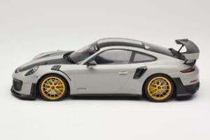 Porsche 911 991.2 GT2 RS Chalk Weissach Package Gyldne Fælge Minichamps 1:18 155068304 Metal — billede 3 af 6