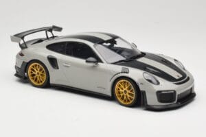 Porsche 911 991.2 GT2 RS Chalk Weissach Package Gyldne Fælge Minichamps 1:18 155068304 Metal — billede 4 af 6