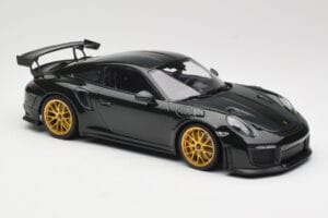 Porsche 911 991.2 GT2 RS Grøn Weissach Package Gyldne Fælge Minichamps 1:18 155068306 Metal — billede 4 af 6