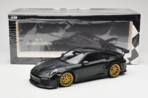 Porsche 911 991.2 GT2 RS Grøn Weissach Package Gyldne Fælge Minichamps 1:18 155068306 Metal — billede 6 af 6