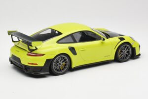 Porsche 911 991.2 GT2 RS Limegrøn med Sølvfælge Minichamps 1:18 155068309 Metal — billede 2 af 6