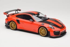 Porsche 911 991.2 GT2 RS Orange Weissach Package Gyldne Fælge Minichamps 1:18 155068305 Metal — billede 4 af 6