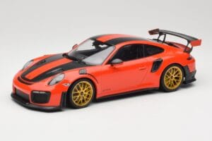 Porsche 911 991.2 GT2 RS Orange Weissach Package Gyldne Fælge Minichamps 1:18 155068305 Metal