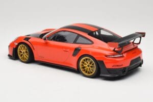 Porsche 911 991.2 GT2 RS Orange Weissach Package Gyldne Fælge Minichamps 1:18 155068305 Metal — billede 5 af 6