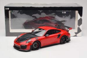 Porsche 911 GT2 RS 991.2 Rød Sorte Fælge Minichamps 1:18 155968307 Metal — billede 6 af 6
