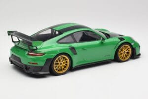 Porsche 911 991.2 GT2 RS Weissach Package British Racing Grøn & Guld Hjul Minichamps 1:18 153068318 Metal — billede 2 af 6