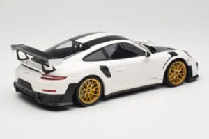Porsche 911 991.2 GT2 RS Weissach Package Hvid Med Guldfælge Minichamps 1:18 153068308 Metal — billede 2 af 6
