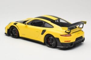 Porsche 911 991.2 GT2 RS Weissach Package Gul med Sorte Fælge Minichamps 1:18 155068311 Metal — billede 5 af 6