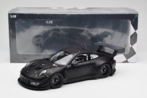 Porsche 911 991.2 GT3 R Matte Black Minichamps 1:18 155186901 Metal — billede 6 af 6